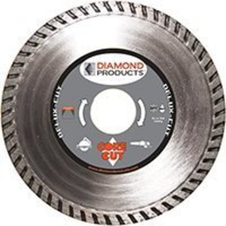 DIAMOND PRODUCTS DIAMOND PRODUCTS 21124 Circular Turbo Blade, 7/8 in Arbor, Diamond Cutting Edge 21124